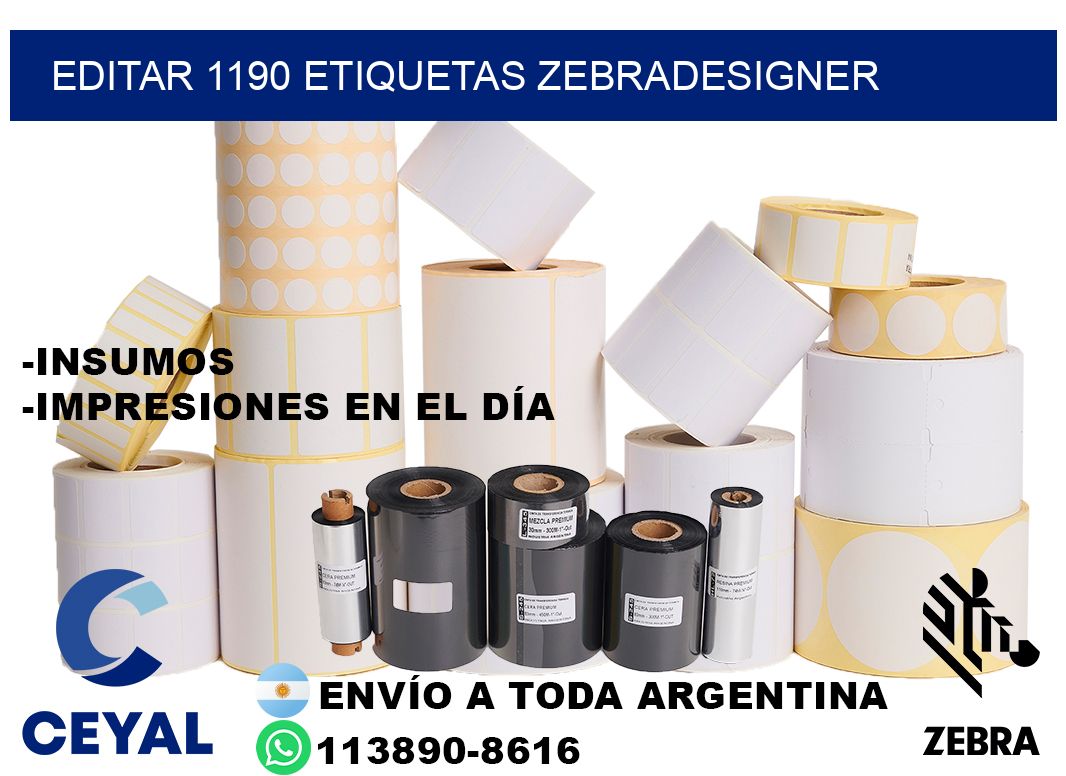 EDITAR 1190 ETIQUETAS ZEBRADESIGNER