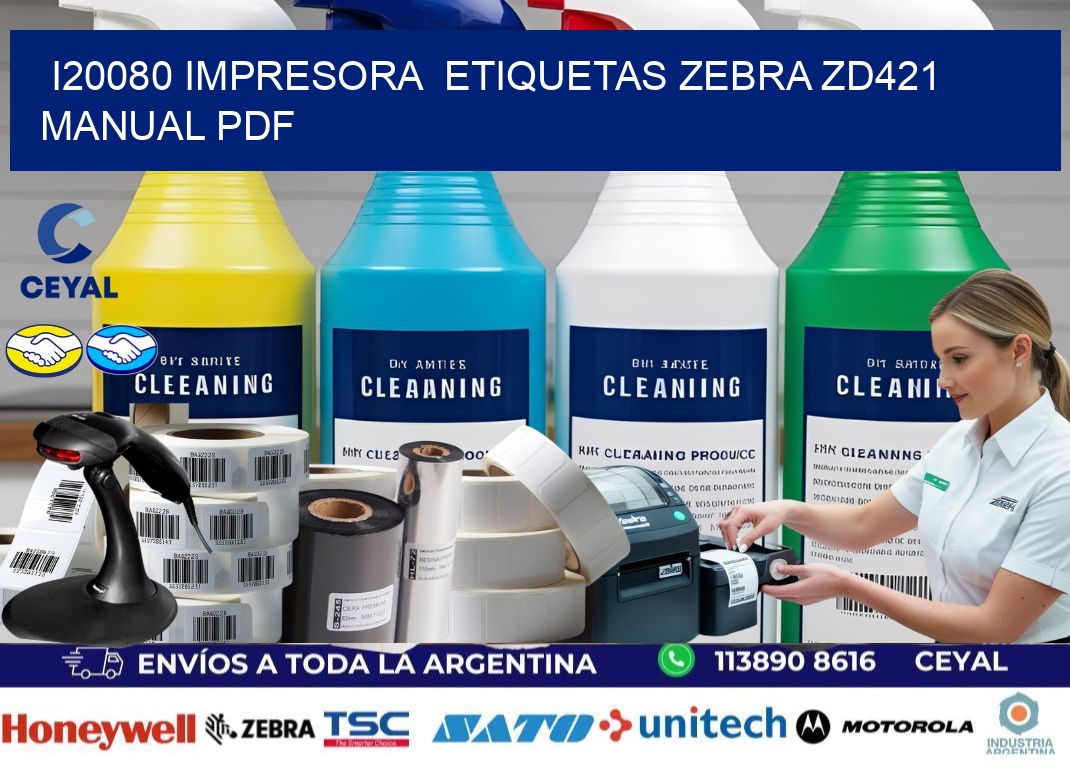 i20080 impresora etiquetas Zebra ZD421 manual PDF