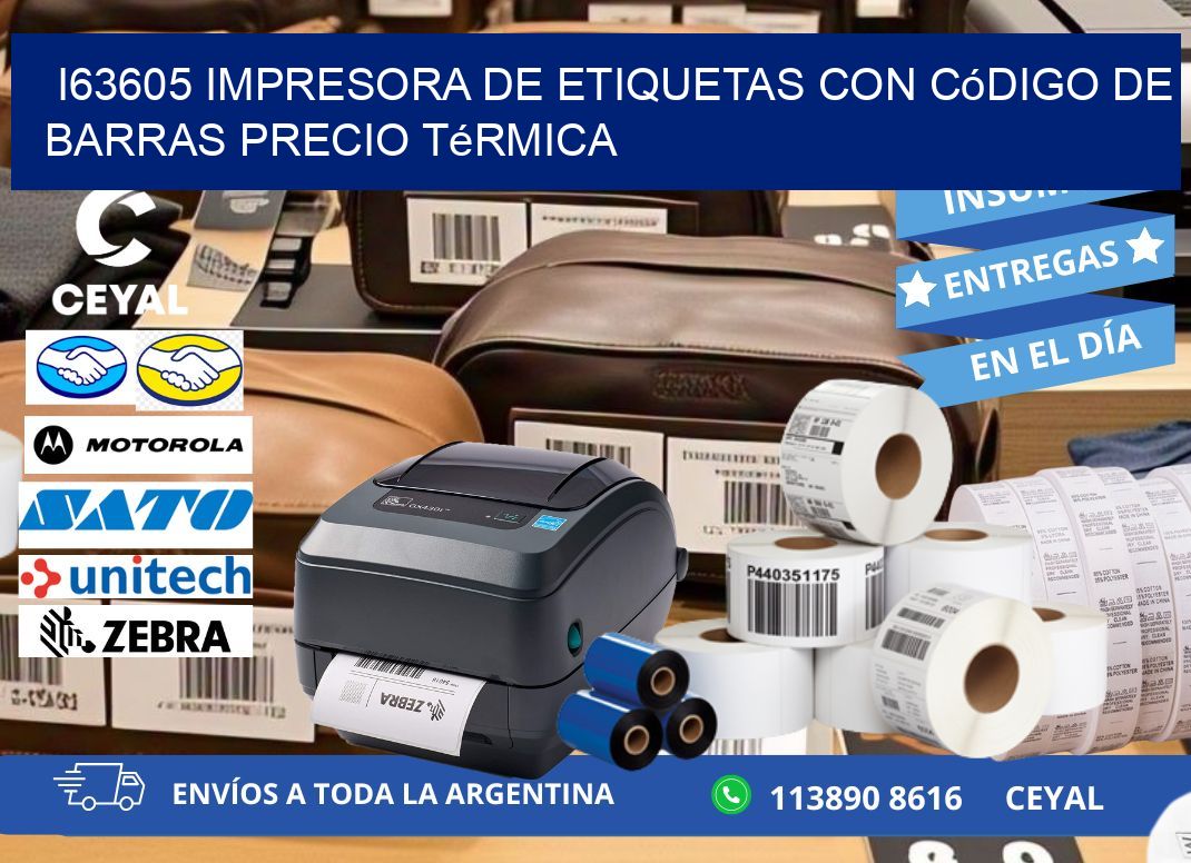 i63605 impresora de etiquetas con código de barras precio térmica