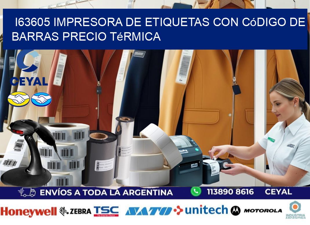 i63605 impresora de etiquetas con código de barras precio térmica
