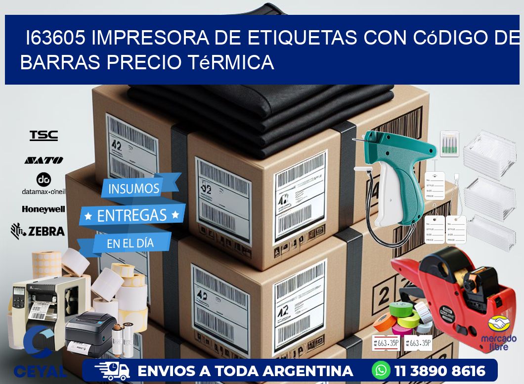 i63605 impresora de etiquetas con código de barras precio térmica