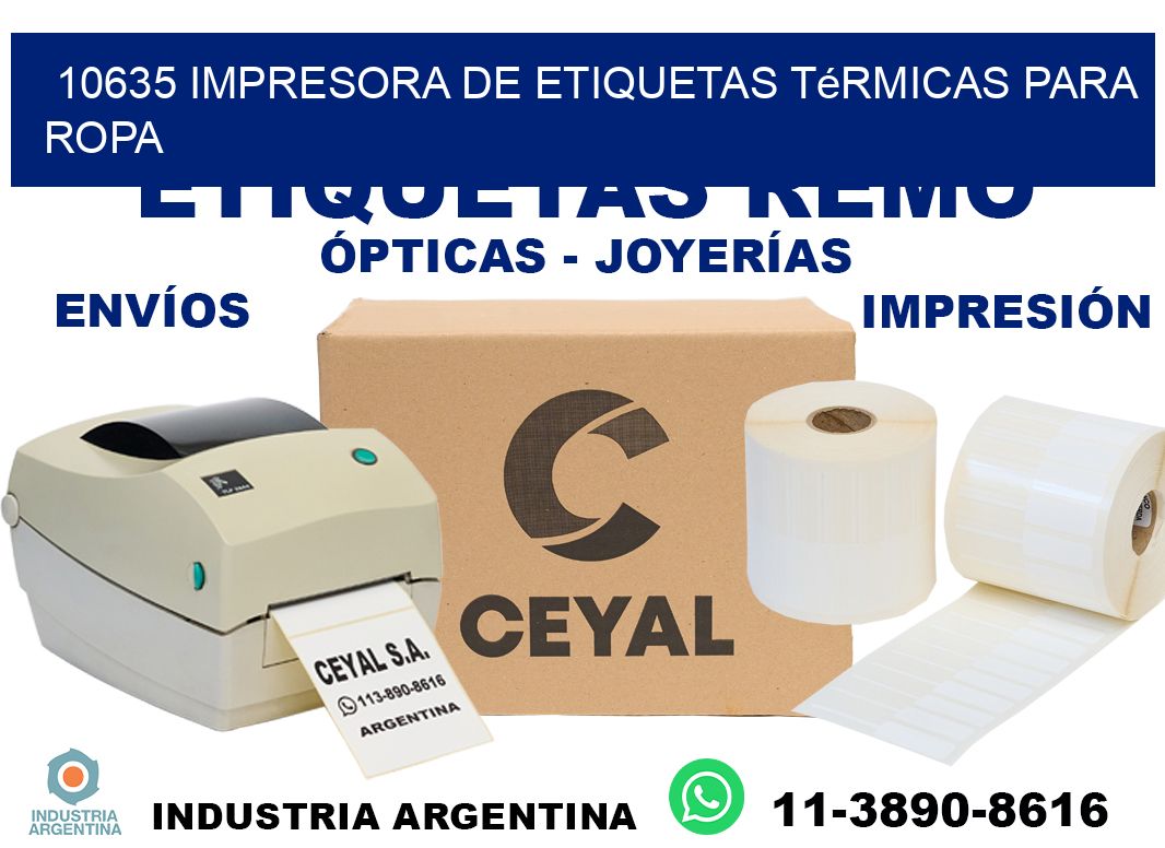 10635 impresora de etiquetas térmicas para ropa