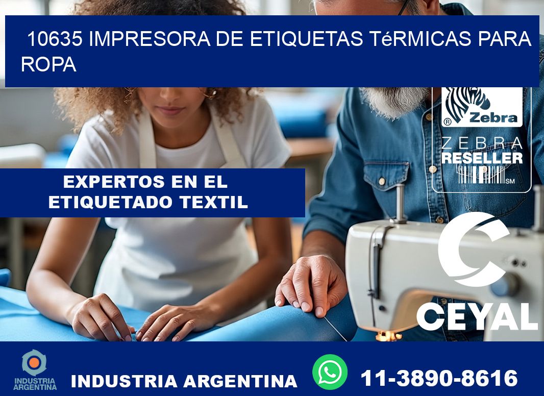 10635 impresora de etiquetas térmicas para ropa