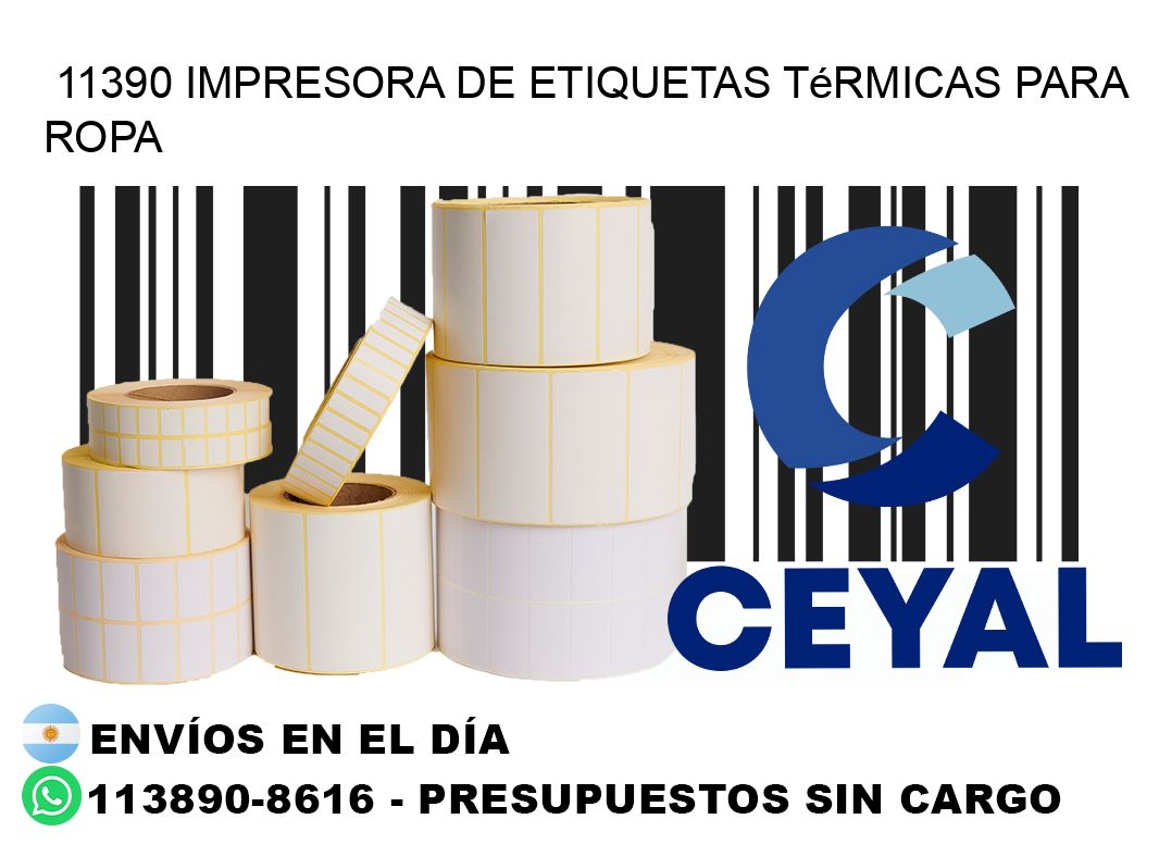 11390 impresora de etiquetas térmicas para ropa