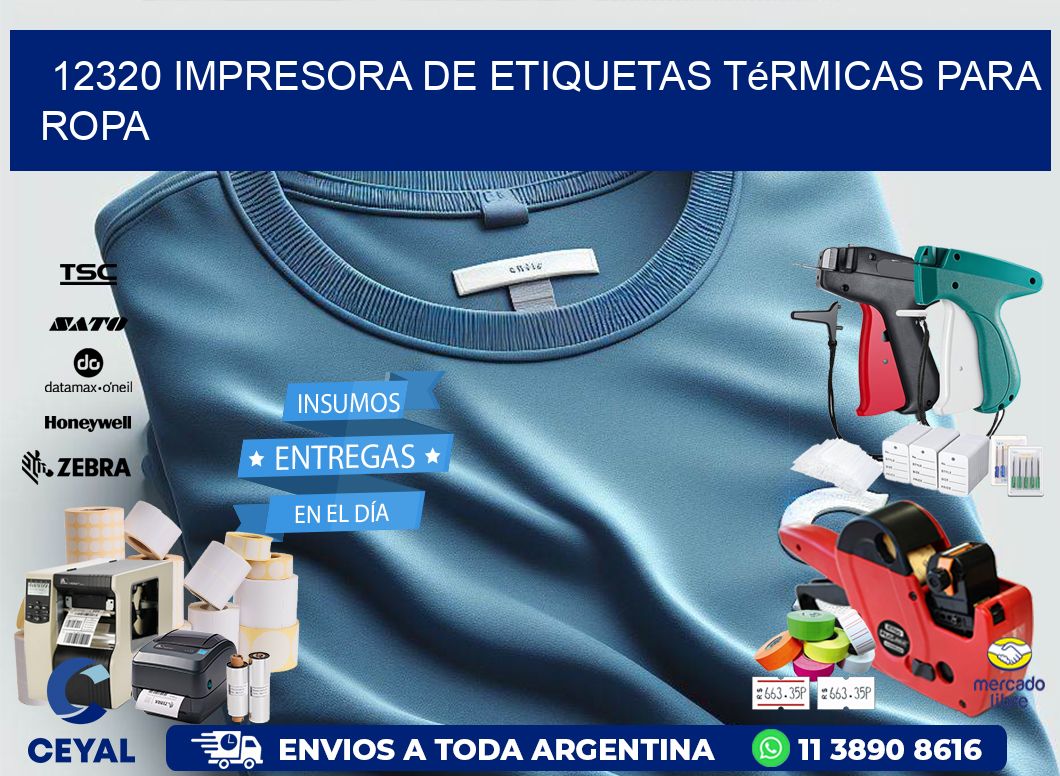 12320 impresora de etiquetas térmicas para ropa