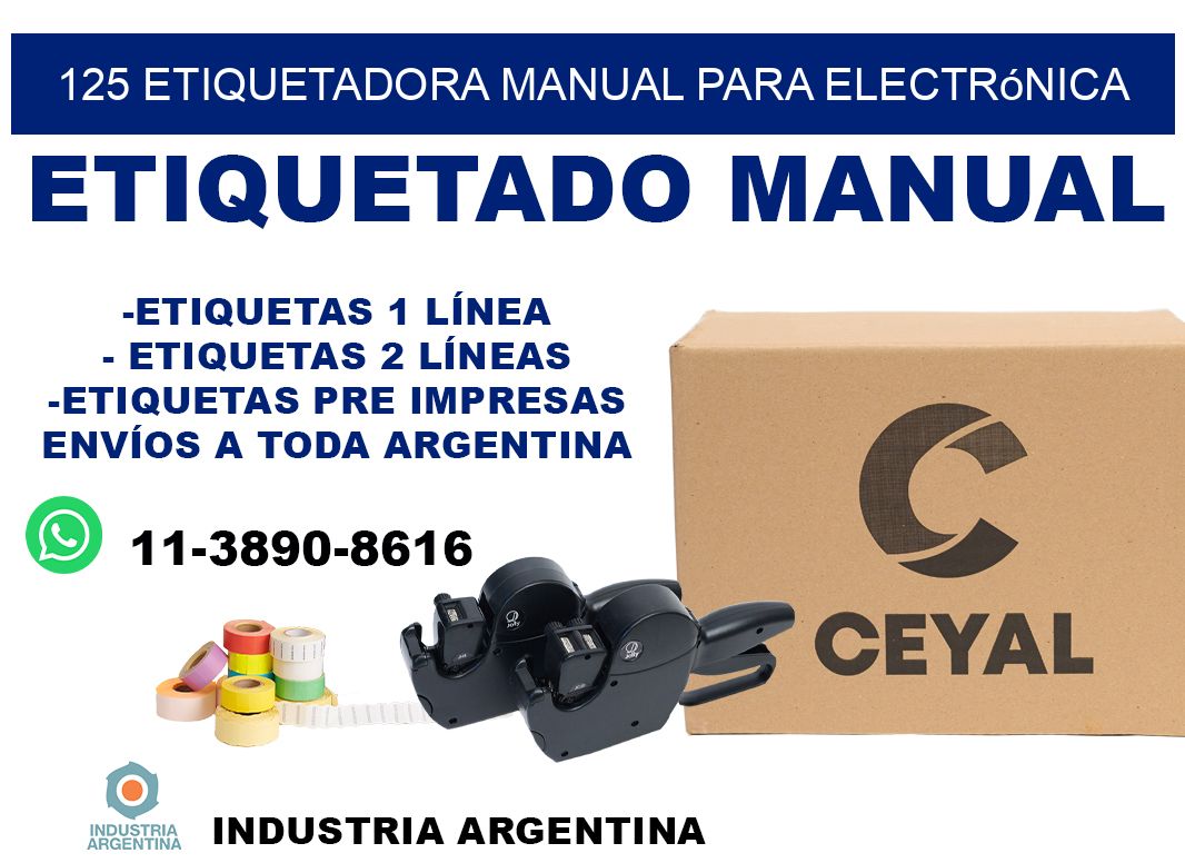 125 etiquetadora manual para electrónica