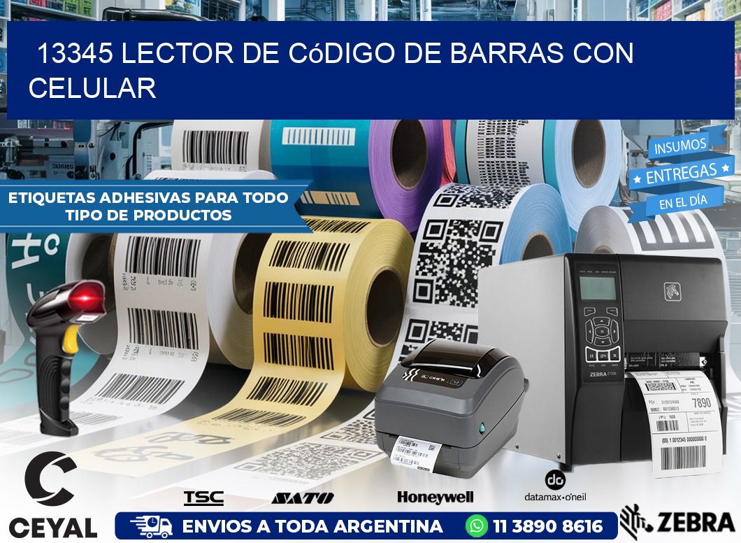 13345 Lector de código de barras con celular
