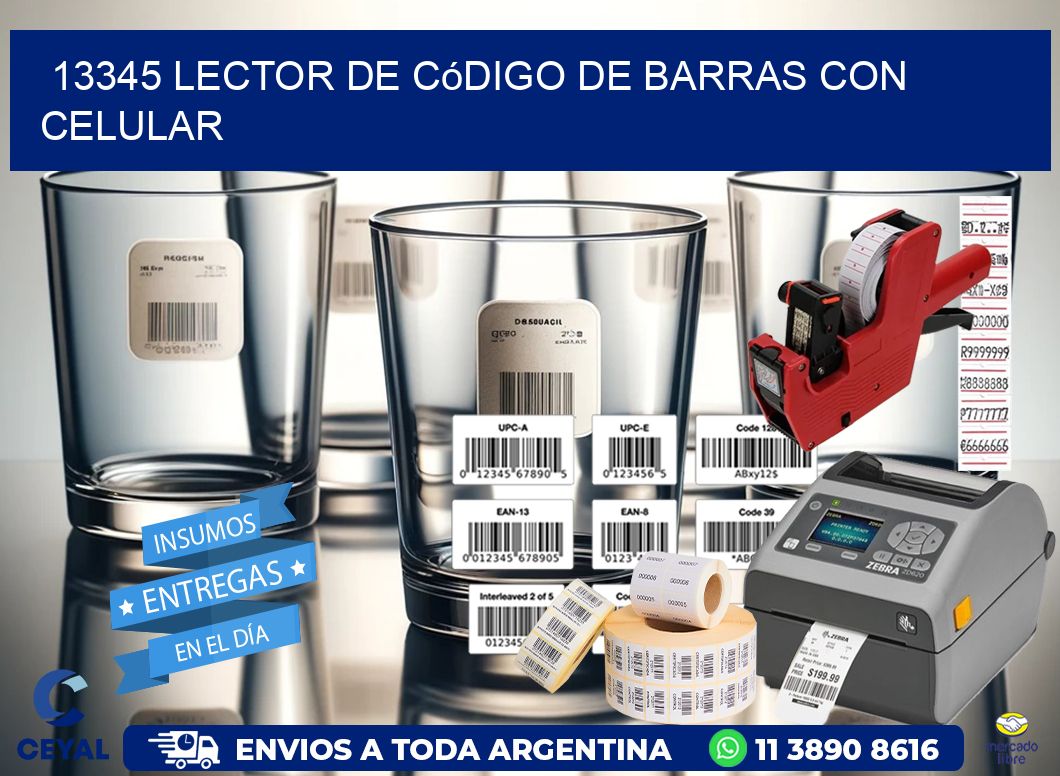13345 Lector de código de barras con celular