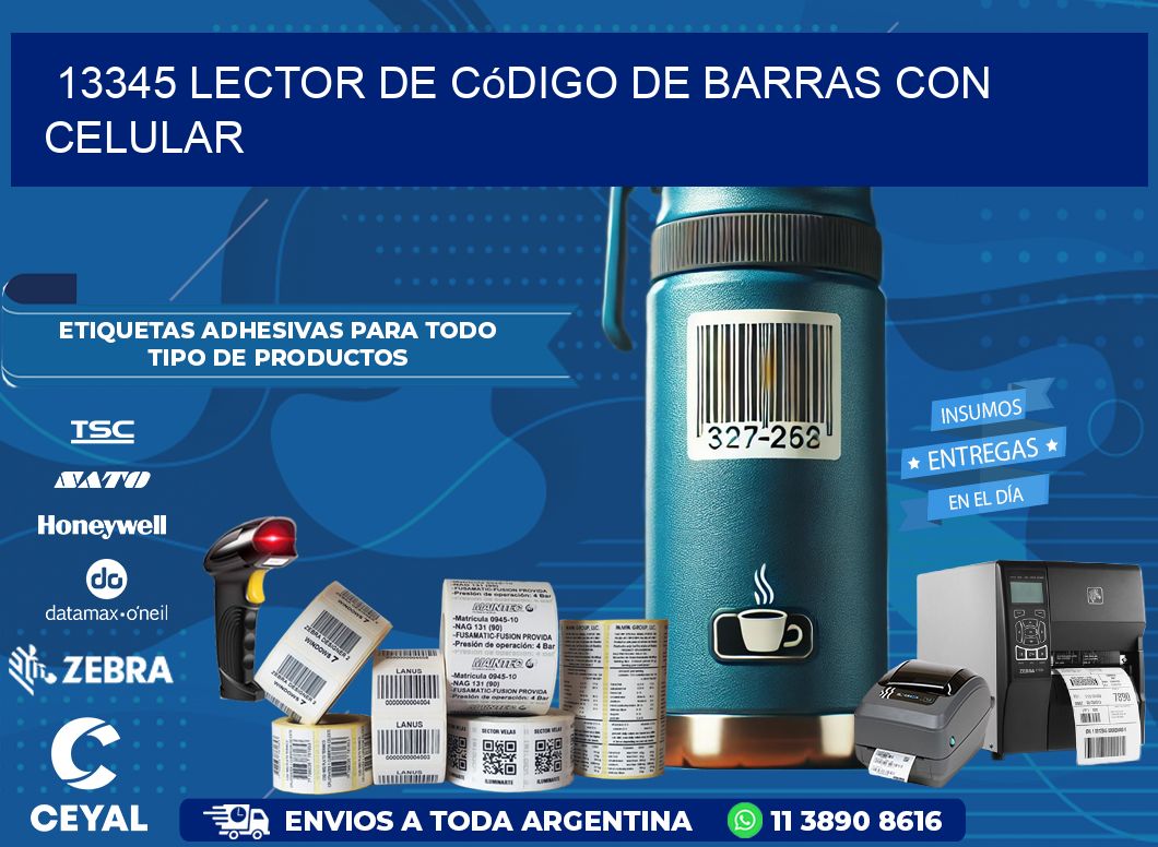 13345 Lector de código de barras con celular