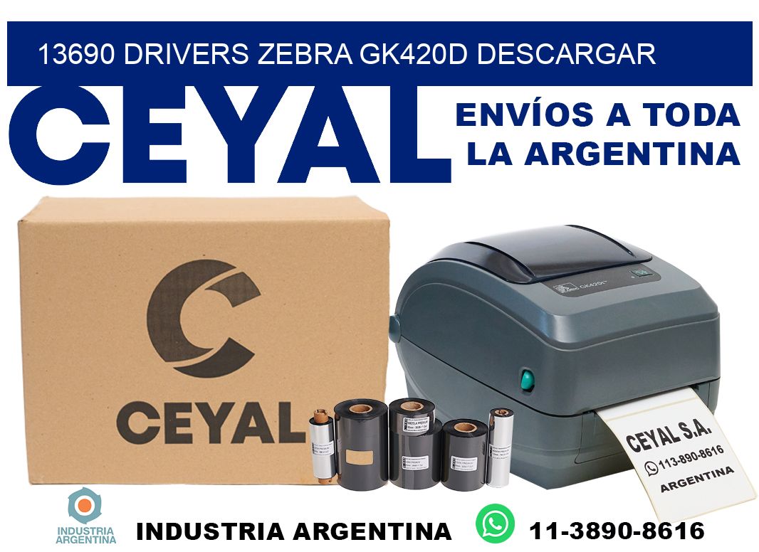 13690 drivers zebra gk420d descargar