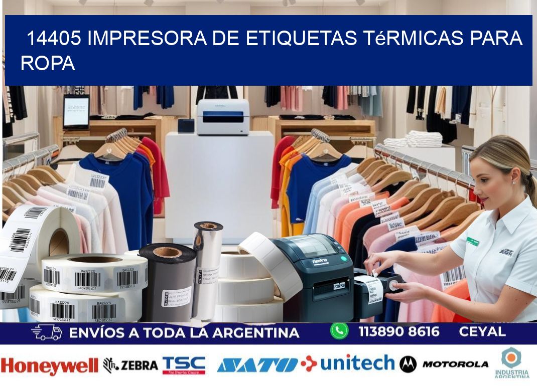 14405 impresora de etiquetas térmicas para ropa