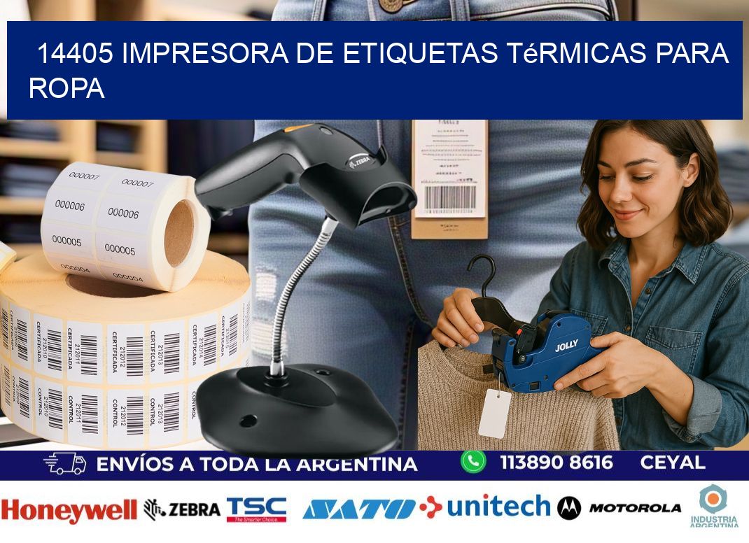 14405 impresora de etiquetas térmicas para ropa