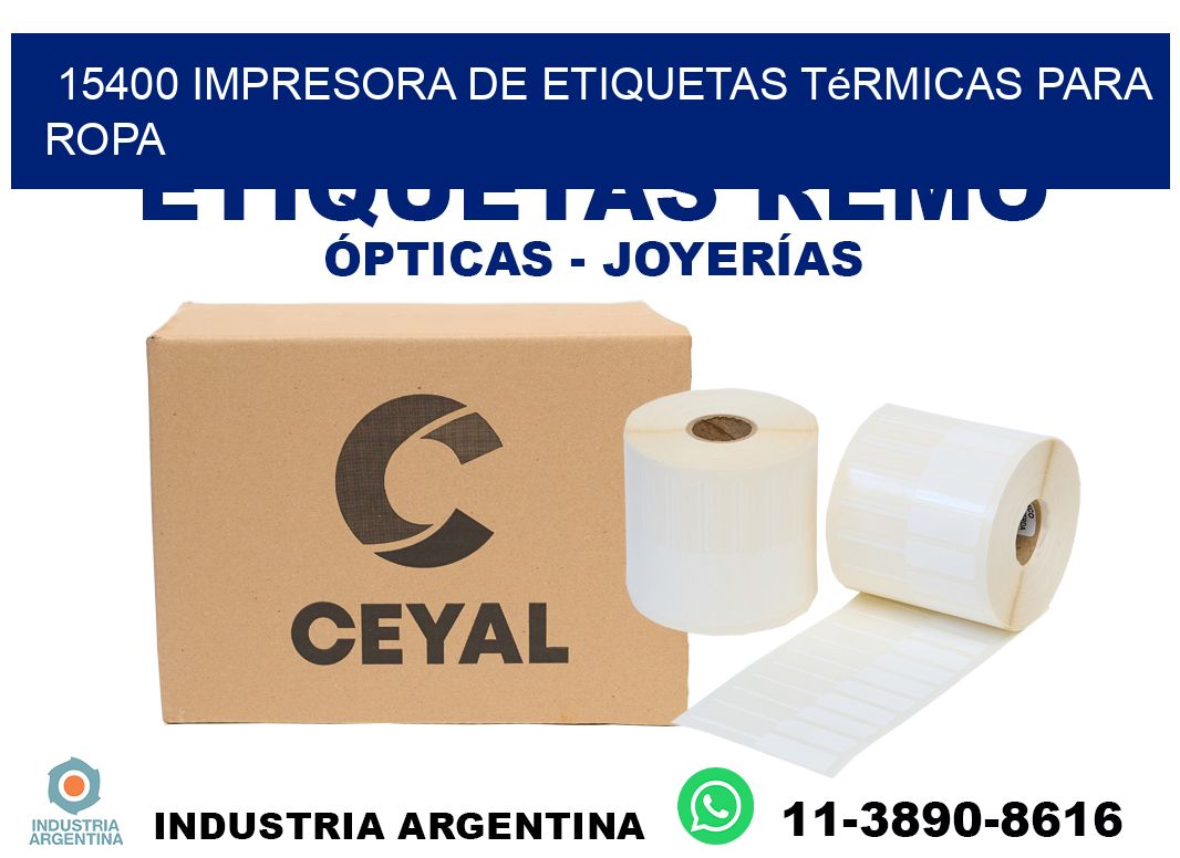 15400 impresora de etiquetas térmicas para ropa