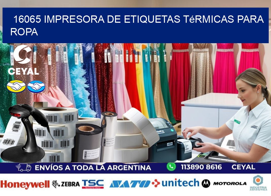 16065 impresora de etiquetas térmicas para ropa