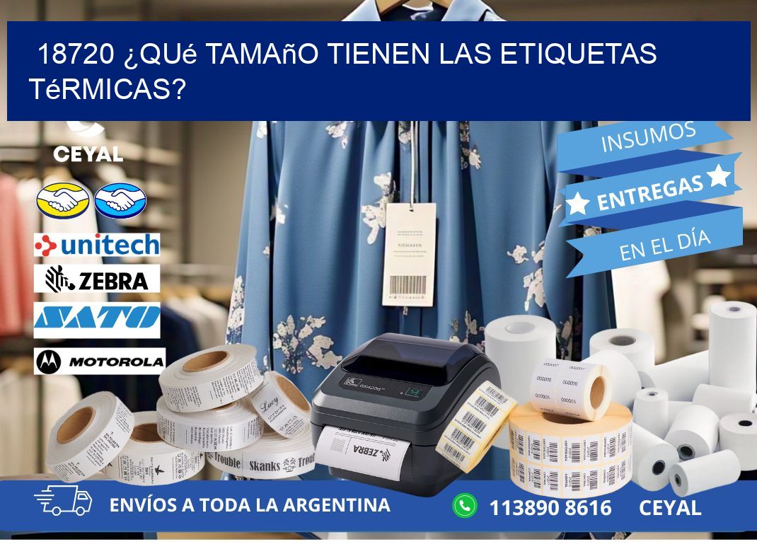 18720 ¿Qué tamaño tienen las etiquetas térmicas?