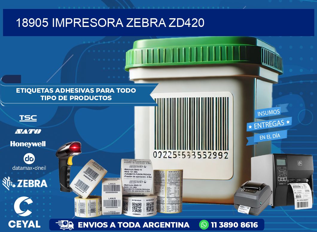 18905 Impresora Zebra ZD420