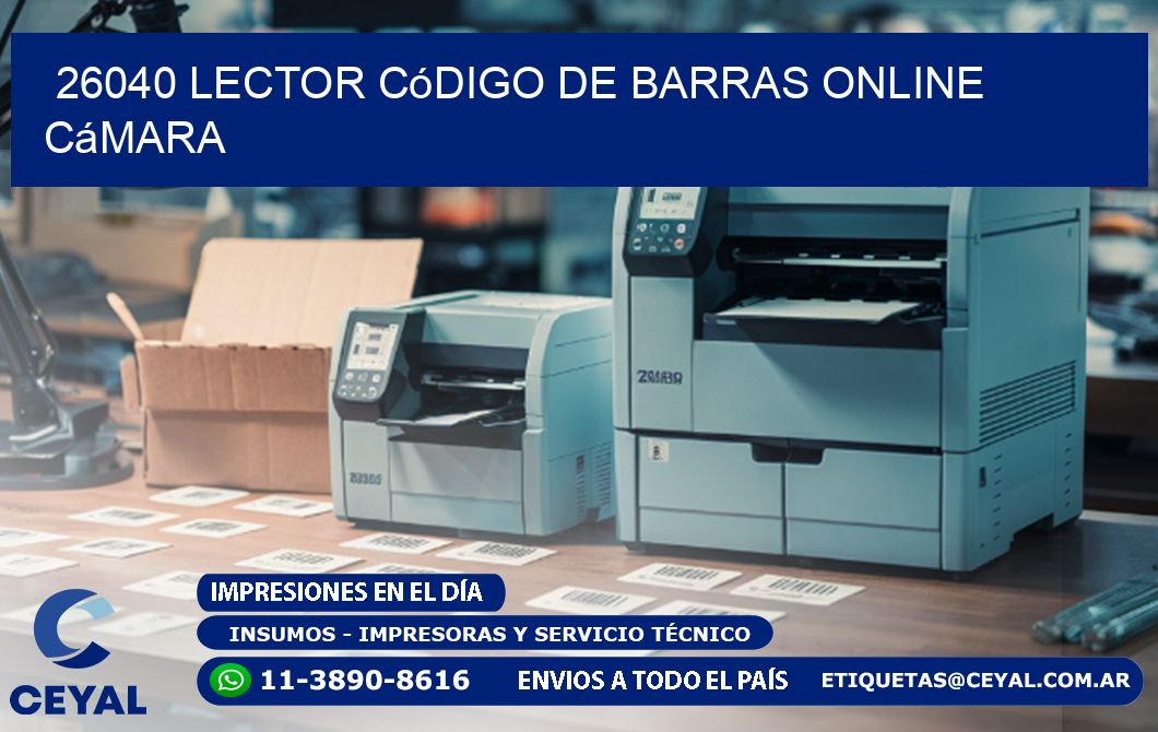 26040 Lector código de barras online cámara