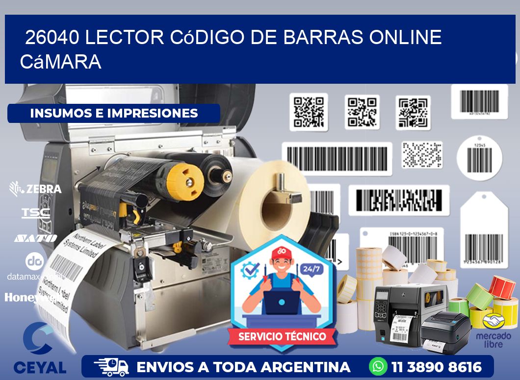 26040 Lector código de barras online cámara