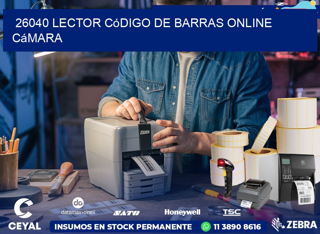 26040 Lector código de barras online cámara