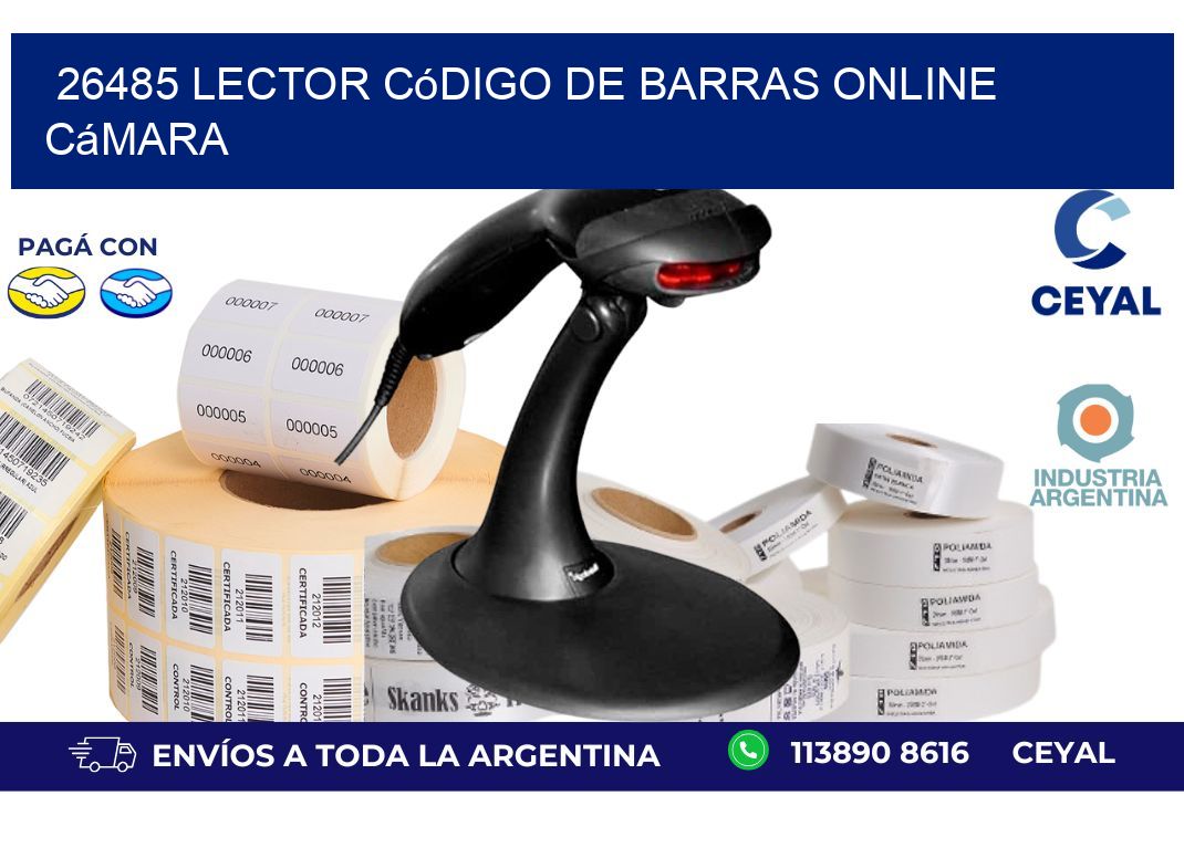26485 Lector código de barras online cámara