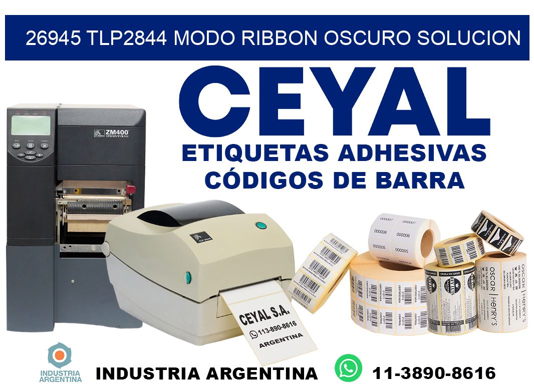 26945 tlp2844 modo ribbon oscuro solucion