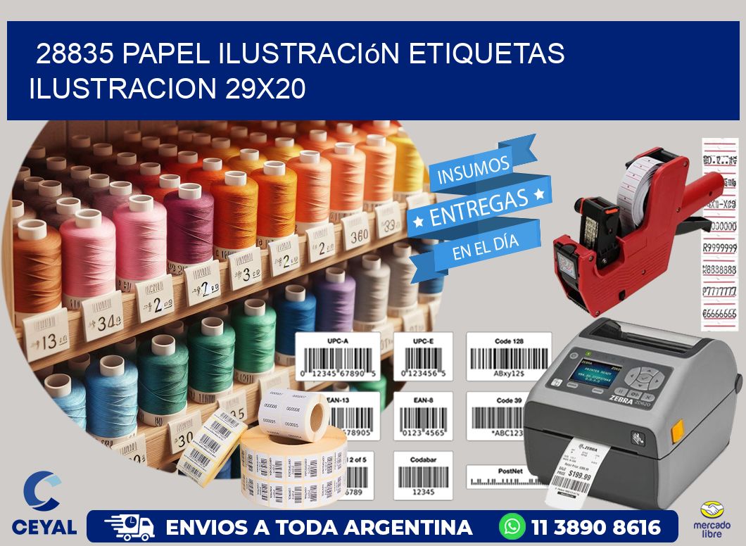 28835 papel ilustración Etiquetas Ilustracion 29x20
