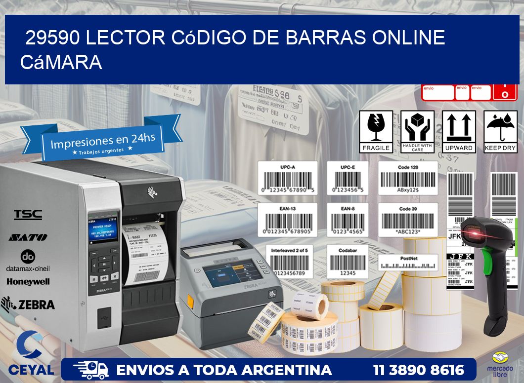 29590 Lector código de barras online cámara