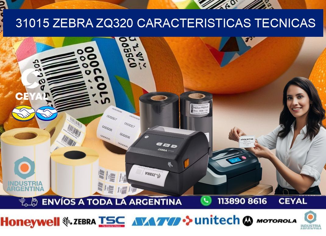 31015 zebra zq320 caracteristicas tecnicas