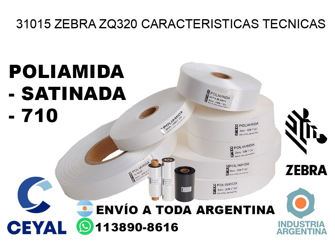 31015 zebra zq320 caracteristicas tecnicas