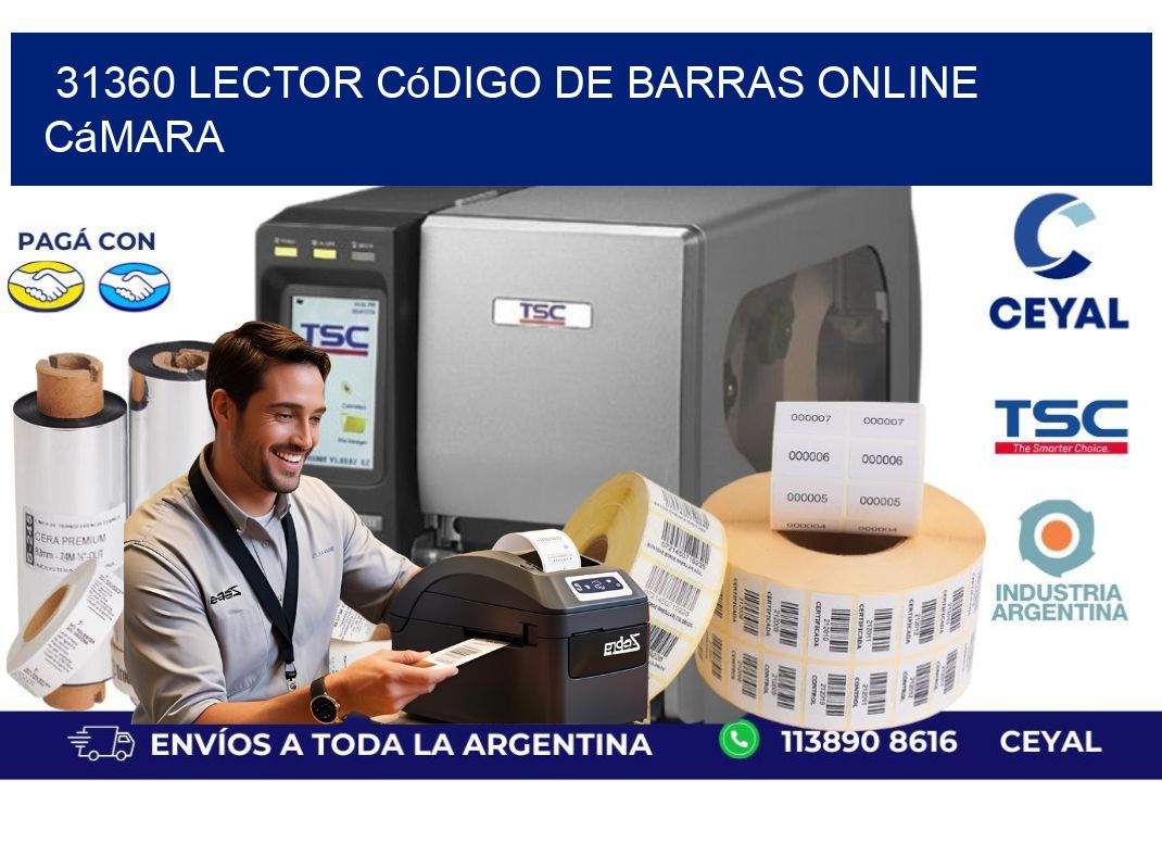 31360 Lector código de barras online cámara