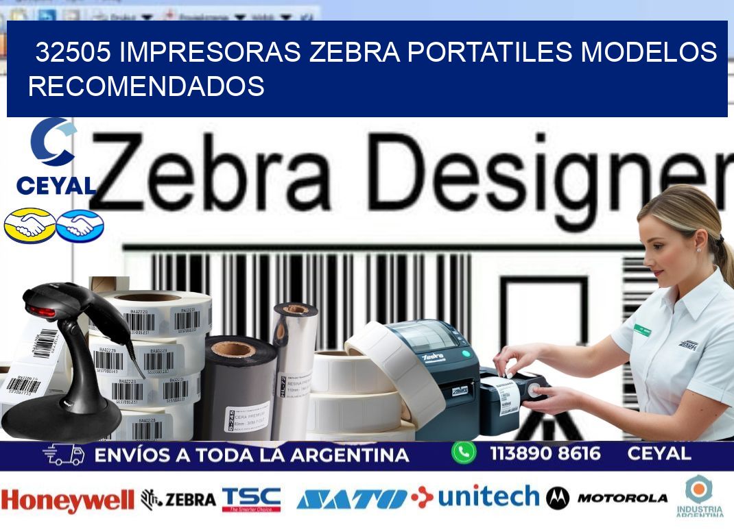 32505 impresoras zebra portatiles modelos recomendados