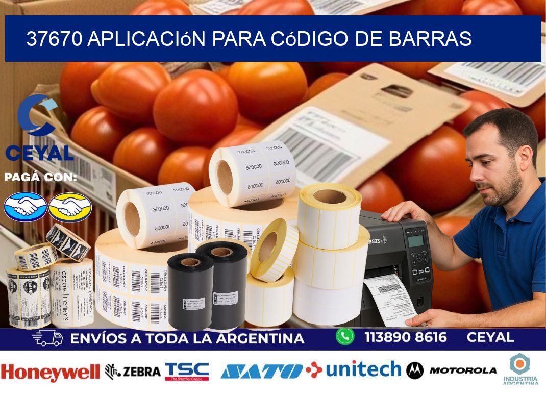 37670 Aplicación para código de barras