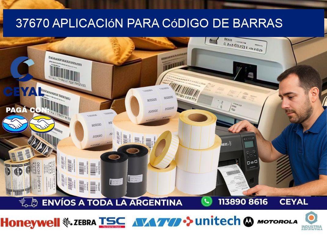 37670 Aplicación para código de barras