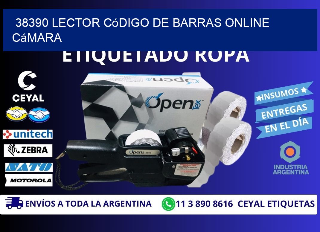 38390 Lector código de barras online cámara