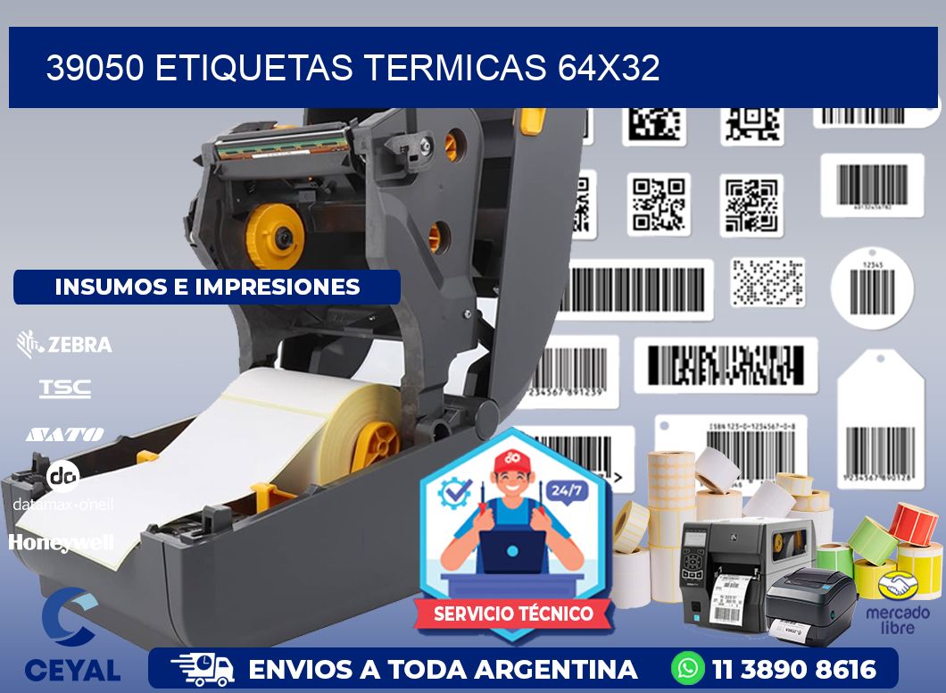 39050 etiquetas termicas 64x32