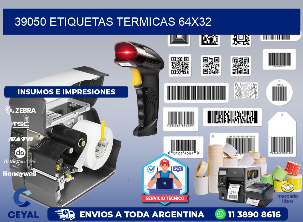 39050 etiquetas termicas 64x32