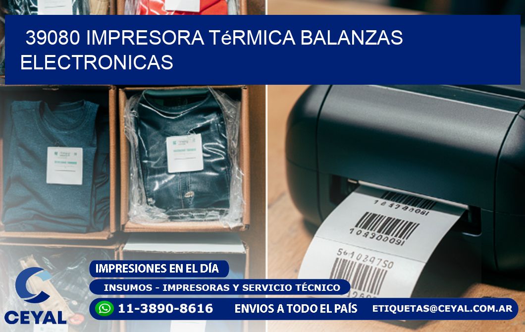 39080 impresora térmica balanzas electronicas