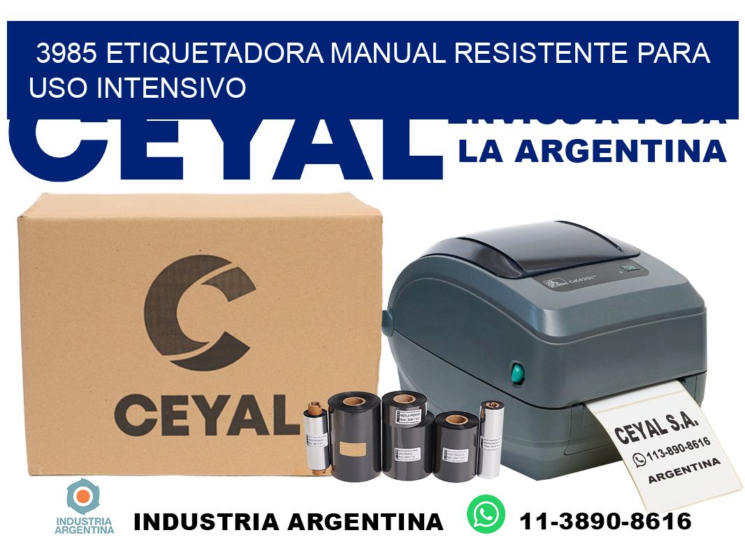 3985 etiquetadora manual resistente para uso intensivo