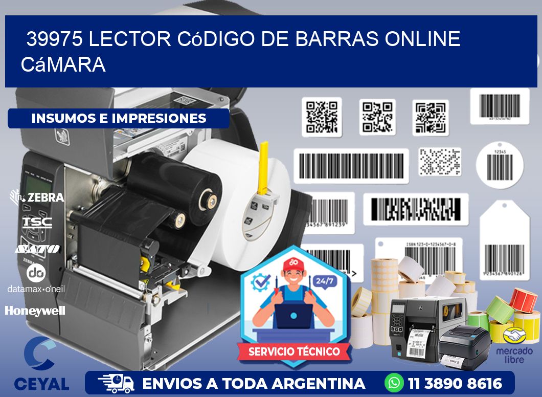39975 Lector código de barras online cámara