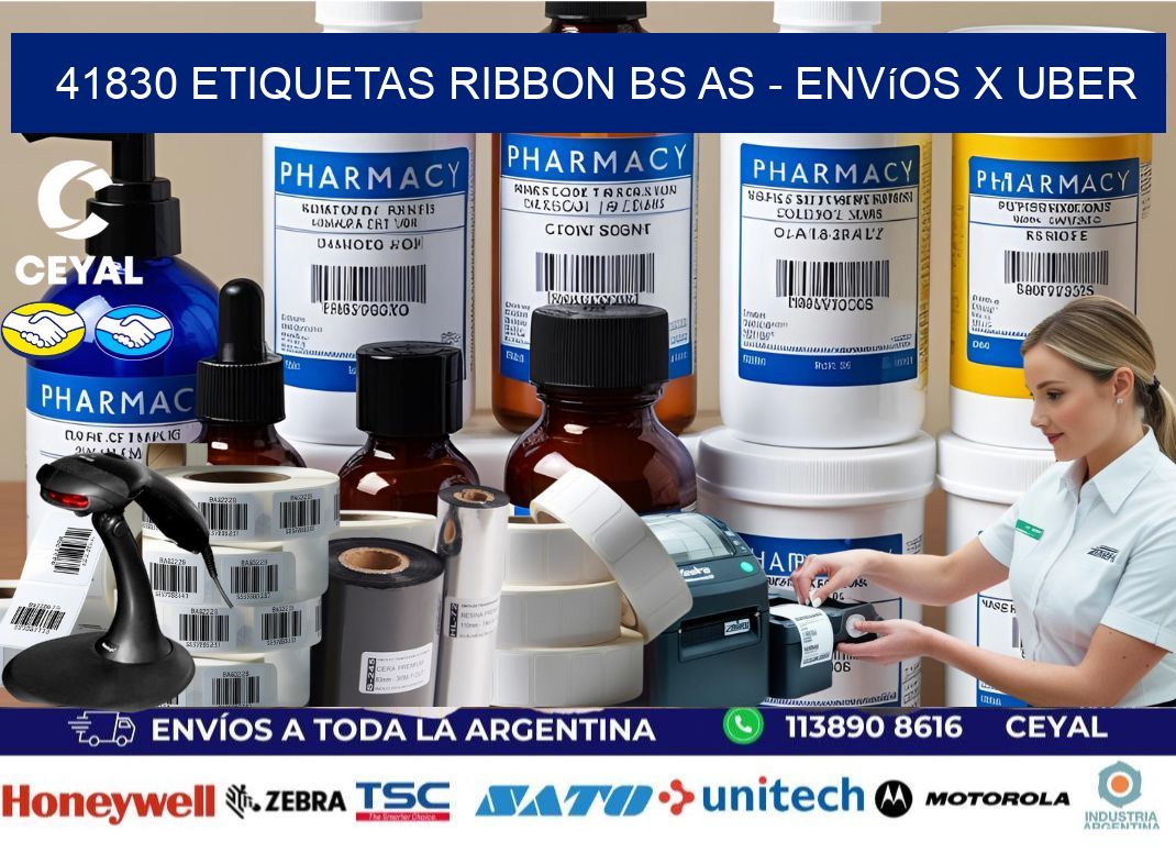 41830 etiquetas ribbon bs as - envíos x uber