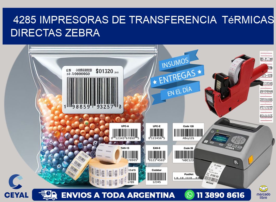 4285 impresoras de Transferencia térmicas directas zebra