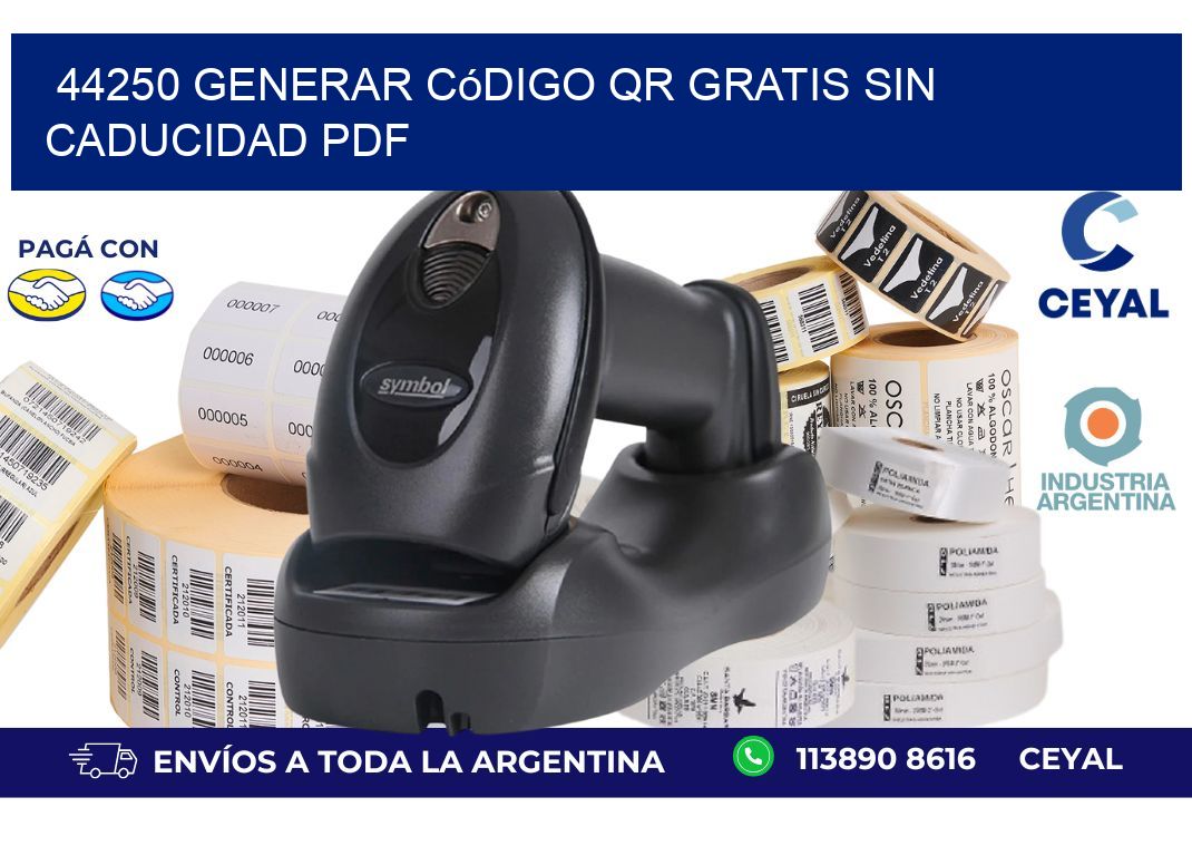 44250 Generar código QR gratis sin caducidad PDF
