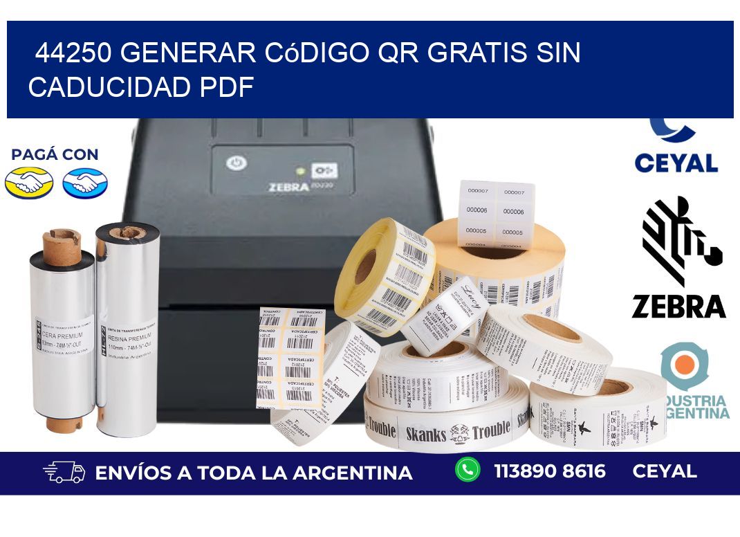 44250 Generar código QR gratis sin caducidad PDF