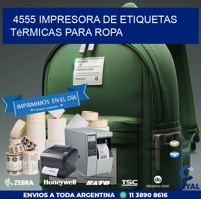 4555 impresora de etiquetas térmicas para ropa