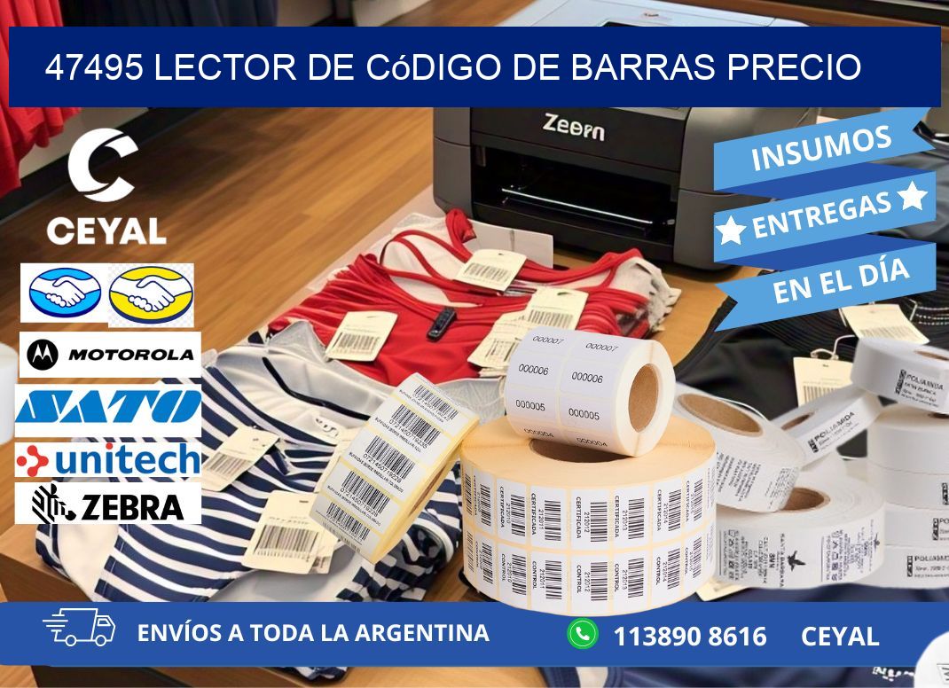 47495 Lector de código de barras precio