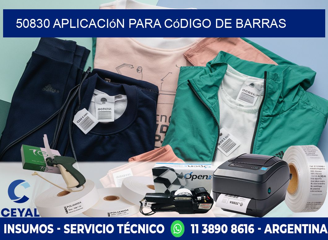50830 Aplicación para código de barras