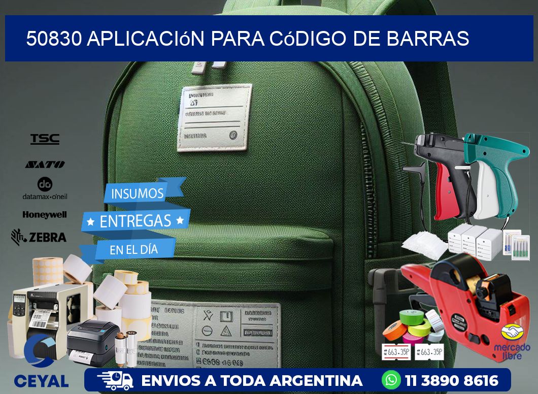 50830 Aplicación para código de barras