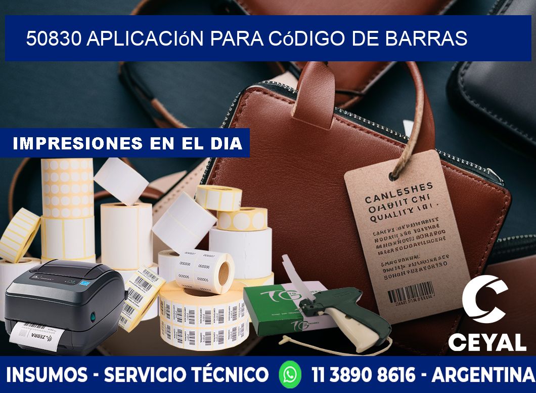 50830 Aplicación para código de barras