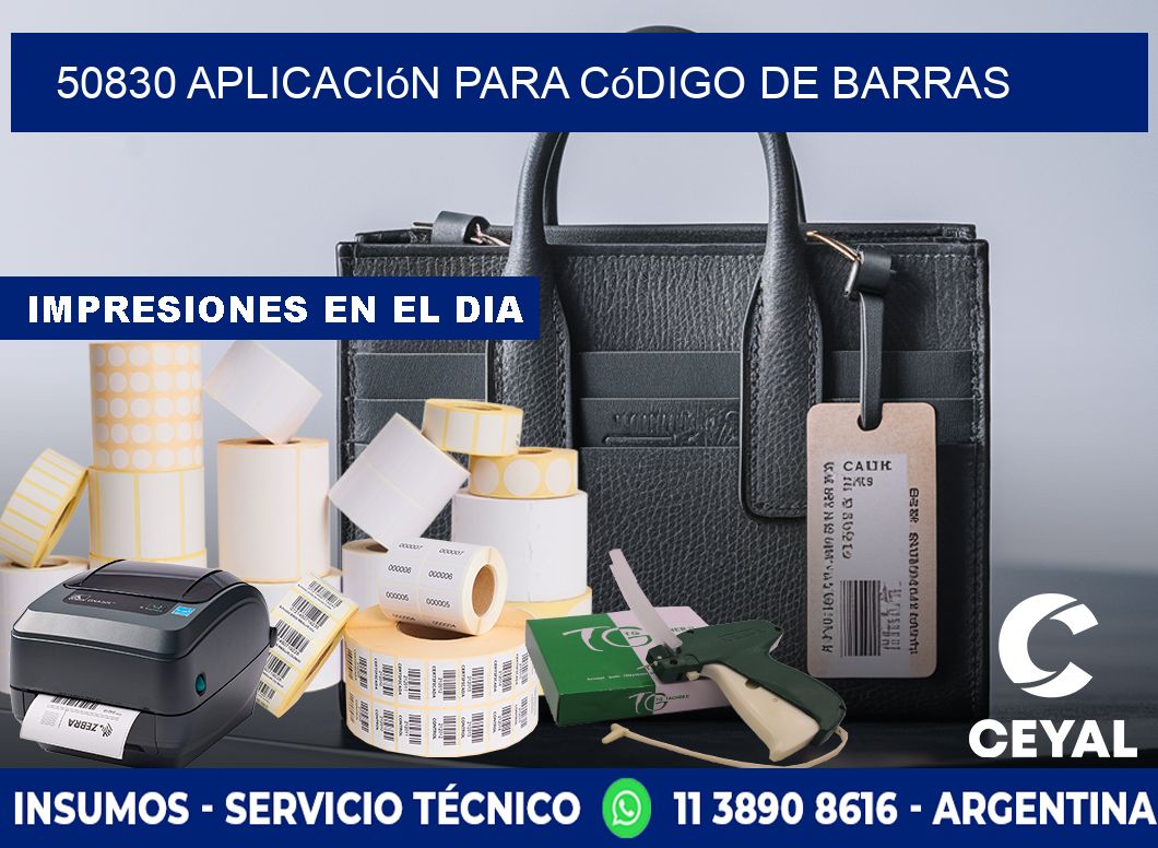50830 Aplicación para código de barras