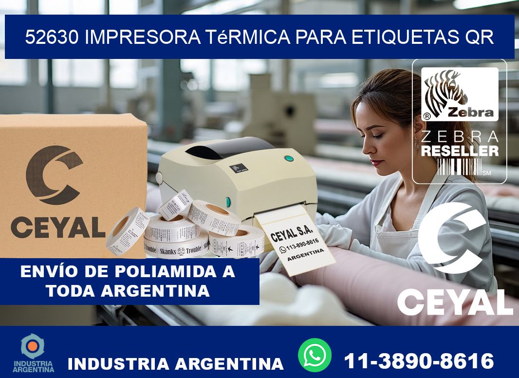 52630 impresora térmica para etiquetas QR